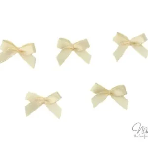 5 ♥ LiTTLE BOWS VANILLE - 19x16mm ♥ Preisreduziert