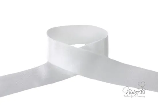 1 MTR. Soft SCHIMMER Gummiband 30mm – WEISS Begrenztes Angebot