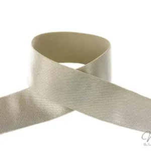 1 MTR. Soft SCHIMMER Gummiband 30mm - TAUPE Neu