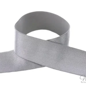 1 MTR. Soft SCHIMMER Gummiband 30mm - GRAU Sonderangebot