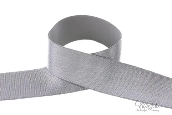 1 MTR. Soft SCHIMMER Gummiband 30mm – GRAU Sonderangebot