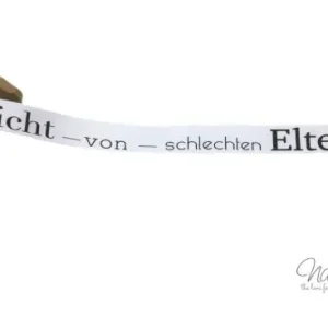 Preisreduziert 1 MTR - EIGENPRODUKTION HOODIE SATINBaND -  Nicht von schlechten Eltern!