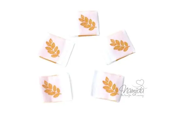 Must-Have 5 STCK. ♥ NAMIJDA EP WEBETIKETTEN – HERBSTLIEBE HERBSTZWEIG ♥