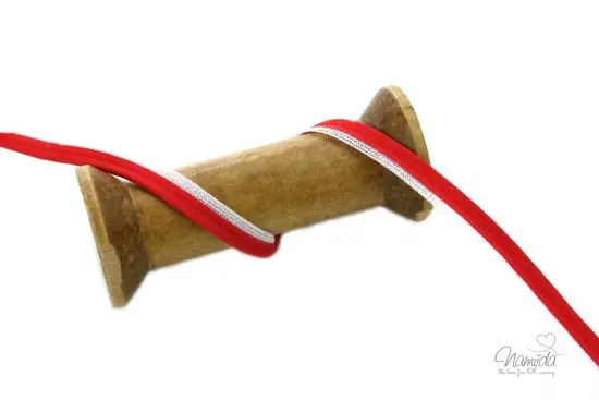 1 MTR. ♥ PASPELBAND ROT Im Trend