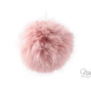 Kracherpreis 1 Stück XL FeLLbommel - PUDERROSA - 11cm