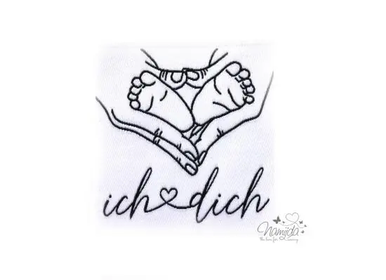 Exklusiv 1 STCK. ♥ XL NAMIJDA EP WEBETIKETTEN – ICH ♥ DICH ♥