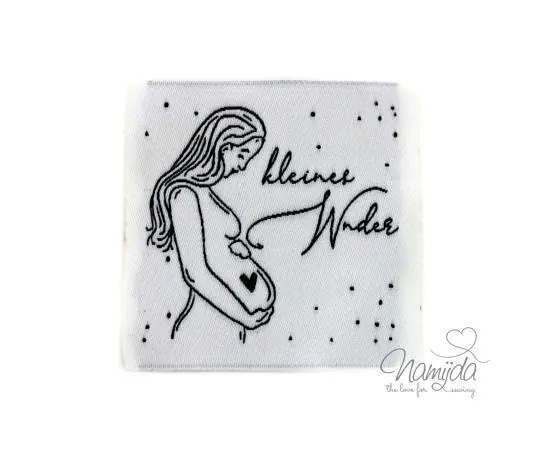1 STCK. ♥ XL NAMIJDA EP WEBETIKETTEN – kleines Wunder – WEISS ♥ Direkt Vom Hersteller