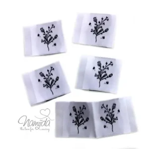 5 STCK. ♥ NAMIJDA EP WEBETIKETTEN - BLÜTENZWEIGE ♥ Geprüft