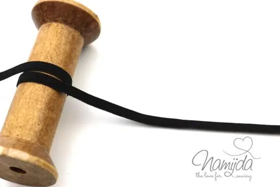 Solange Der Vorrat Reicht 1 MTR. Soft Gummiband 10mm – SCHWARZ