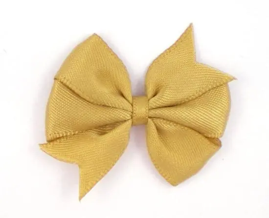 1 Stück – SATIN TWIN SCHLeife – GOLD – 4cm Angebot