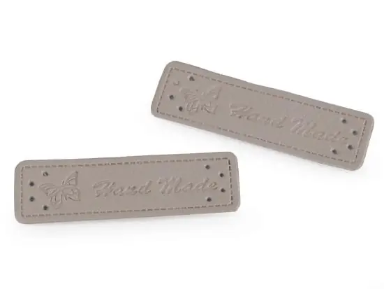 Nur Für Kurze Zeit 1 Stück – HANDMADE LABEL SCHMETTERING – GRAU – 15×50 mm