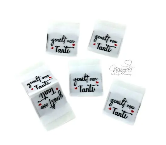 Schnäppchen 5 STCK. ♥ NAMIJDA EP WEBETIKETTEN – genäht von Tanti ♥