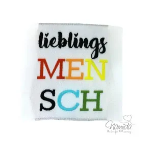 1 STCK. ♥ XL NAMIJDA EP WEBETIKETTEN - lieblingsMENSCH ♥ Neuheit