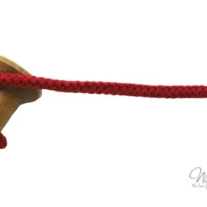1 MTR. ♥ Geflochtene Hoodie Kordel Rot 8mm ♥ Neu