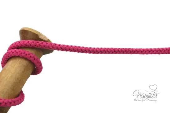 Sonderaktion 1 MTR. ♥ Geflochtene Hoodie Kordel Pink 8mm ♥