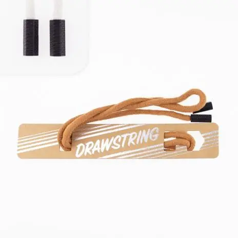 1 STCK. ♥ Drawstring Hoodiekordel – Cognac – 5mm + 2 STCK. Kordelstopper schwarz/silber ♥ Schnäppchen