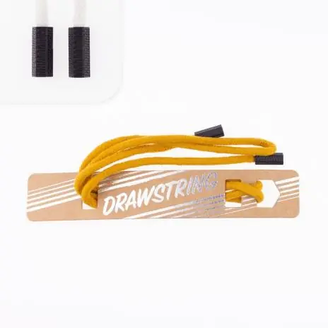 1 STCK. ♥ Drawstring Hoodiekordel – Senf – 5mm + 2 STCK. Kordelstopper schwarz ♥ Sonderangebot
