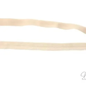 Angebot 1 MTR. ♥ Elastisches Einfassband - HELL APRICOT - Falzgummi - Glänzend ♥