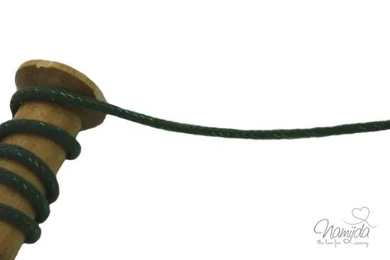 Kostenloser Rückversand 1 MTR. ♥ HOODIEKORDEL – MULTI COLOUR GLITTER – ARMY – 5mm ♥