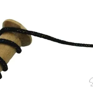 1 MTR. ♥ HOODIEKORDEL - MULTI COLOUR GLITTER - SCHWARZ - 5mm ♥ Bestpreis