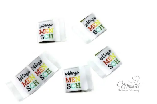 Top-Preis 5 STCK. ♥ NAMIJDA EP WEBETIKETTEN – lieblingsMENSCH ♥