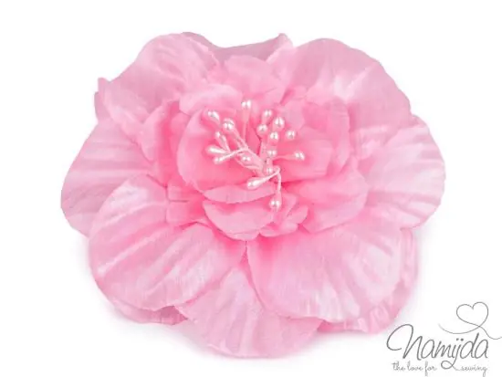 1 Stck. ♥ BLüTEN BRoSCHE RoSA – 10cm ♥ Aktuell