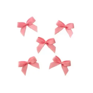 5 ♥ LiTTLE BOWS ROSE ROUGE - 19x16mm ♥ Preis Gesenkt
