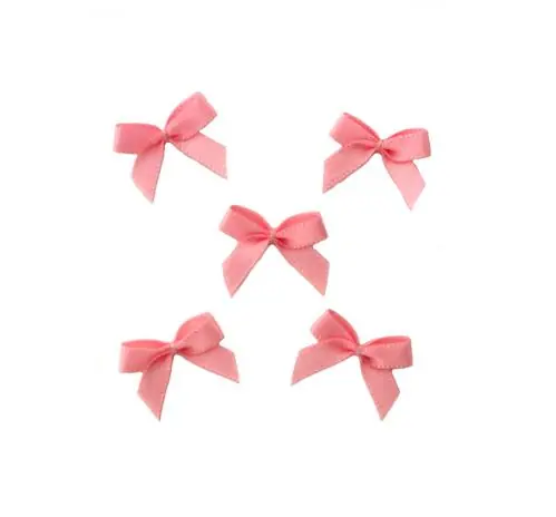 5 ♥ LiTTLE BOWS ROSE ROUGE – 19x16mm ♥ Preis Gesenkt