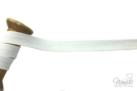 1 MTR. ♥ BAUMWOLL SCHRÄGBAND NATUR – 20mm♥ – Must-Have