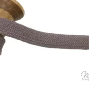 1 MTR. ♥ Kordel, Band - flach - ALT MAUVE - 1,5 cm♥ Neuheit