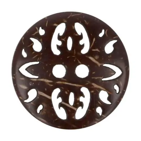 Super-Preis 1 Stück ♥ ORNAMENT KOKOSKNOPF BRAUN – 22mm ♥