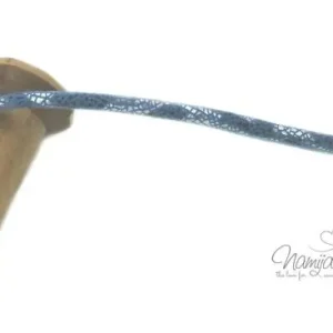 1 MTR. SNAKE SCHIMMER KuNSTLEDER KORDEL TÜRKIS - 7mm Wochenendangebot