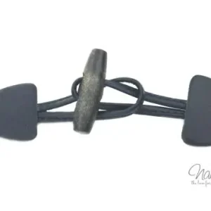 Beliebt 1 Stück ♥ Dufflecoat-Verschluss f. Kinder - DUNKELBLAU/GRAU - Knebelknopf - zweiteilig ♥