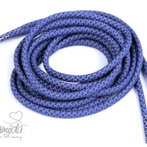 Expressversand 1 STCK. a´1,20 MTR. ♥ REFLEKTIERENDE HOODIE KORDEL BLAU - 5mm ♥