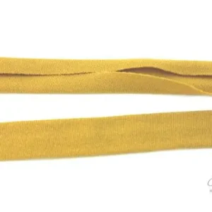 Ausverkauf 1 MTR. ♥ Elastisches Jersey Schrägband - SENF ♥