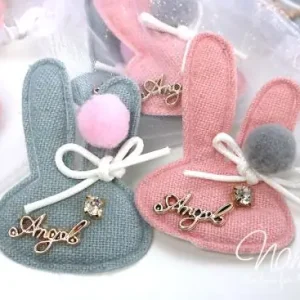 1 Set ♥ Hasen Aufnäher/Applikation 2-Teilig ♥ Rabatt