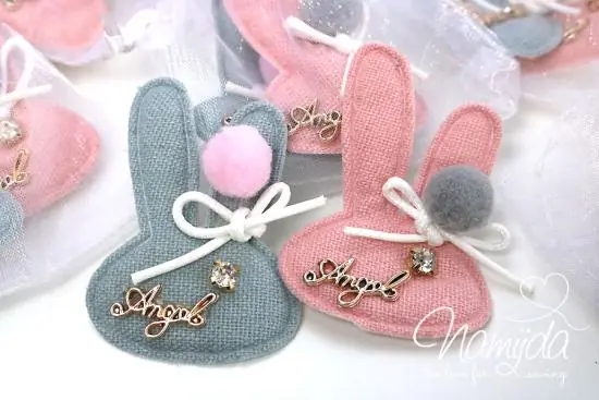 1 Set ♥ Hasen Aufnäher/Applikation 2-Teilig ♥ Rabatt