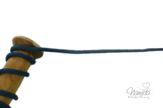 Highlight 1 MTR. ♥ SuPER WeiCHE Hoodiekordel JEANS MELIERT – 5mm ♥