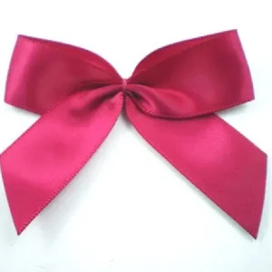 Top-Angebot 1 Stück - XL SATIN SCHLeife - RoSEWINE - 6,5cm