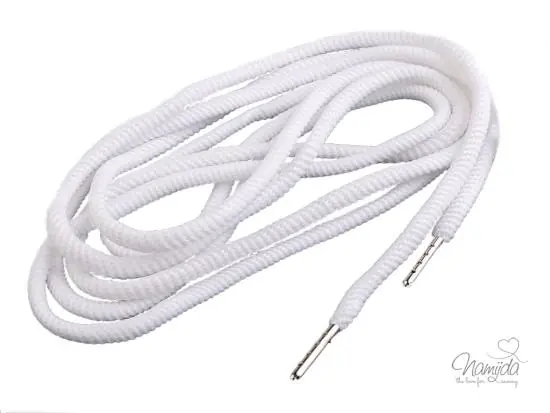 1 STüCK Hoodie Band Rund – WEISS 0,5 cm – 130 cm lang! Original