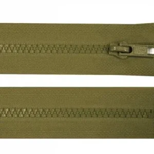 Mega-Angebot 1 Stück Jacken Reißverschluss KHAKI - 80cm - teilbar