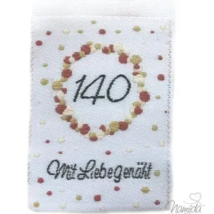 1 STCK. ♥ NAMIJDA EP GRößENLABELS - GRößE 140 - UNI ♥ Versand Am Gleichen Tag