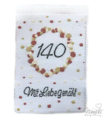 1 STCK. ♥ NAMIJDA EP GRößENLABELS – GRößE 140 – UNI ♥ Versand Am Gleichen Tag