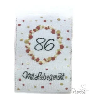 1 STCK. ♥ NAMIJDA EP GRößENLABELS - GRößE 86 - UNI ♥ Kostenloser Versand