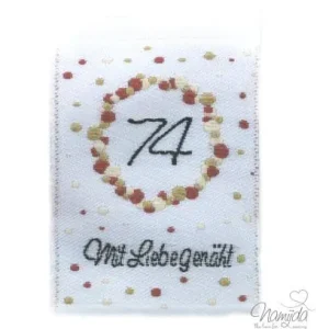 Preis Gesenkt 1 STCK. ♥ NAMIJDA EP GRößENLABELS - GRößE 74 - UNI ♥