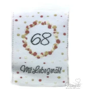 1 STCK. ♥ NAMIJDA EP GRößENLABELS - GRößE 68 - UNI ♥ Großhandel