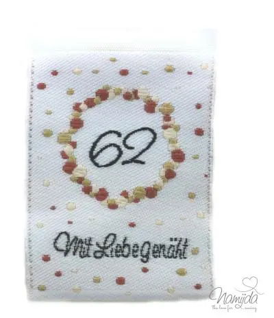 Kostenloser Versand 1 STCK. ♥ NAMIJDA EP GRößENLABELS – GRößE 62- UNI ♥