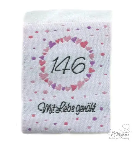 1 STCK. ♥ NAMIJDA EP GRößENLABELS – GRößE 146 – MÄDCHEN ♥ Exklusiv