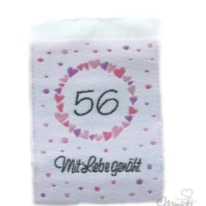 Expressversand 1 STCK. ♥ NAMIJDA EP GRößENLABELS - GRößE 56 - MÄDCHEN ♥