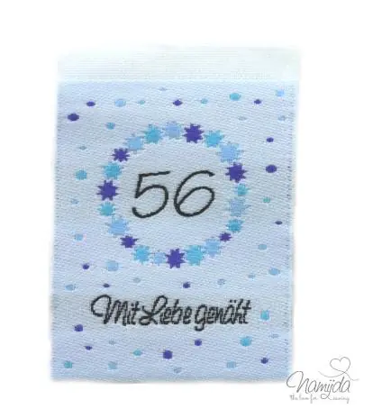 1 STCK. ♥ NAMIJDA EP GRößENLABELS – GRößE 56 – JUNGE ♥ Preis Gesenkt